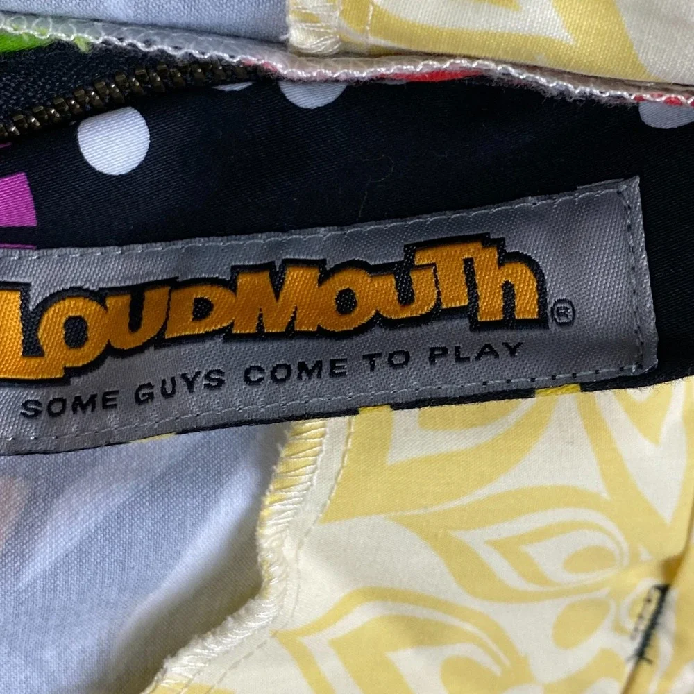 Loudmouth mens Golf Shorts 38 Ferris Wheel Multi Color Stretch Tech graphic 11